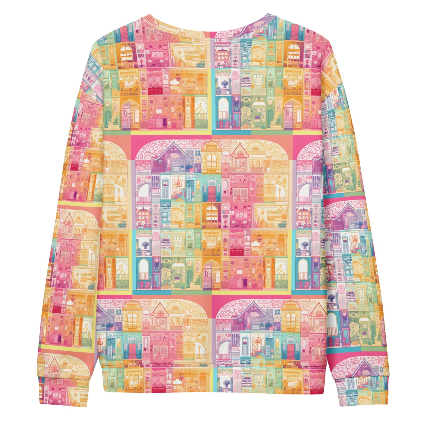 Whimsical rainbow Dollhouse Sweatshirt