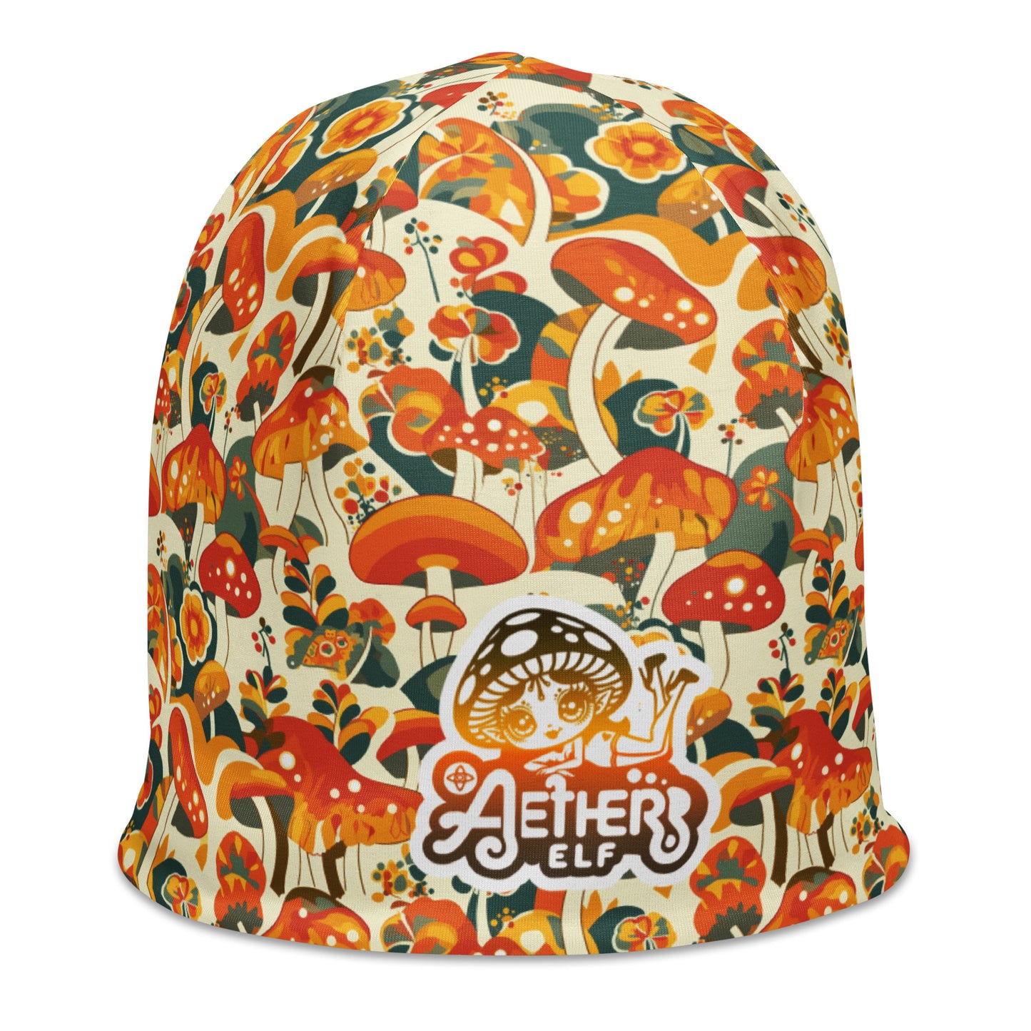 Retro Mushrooms Beanie