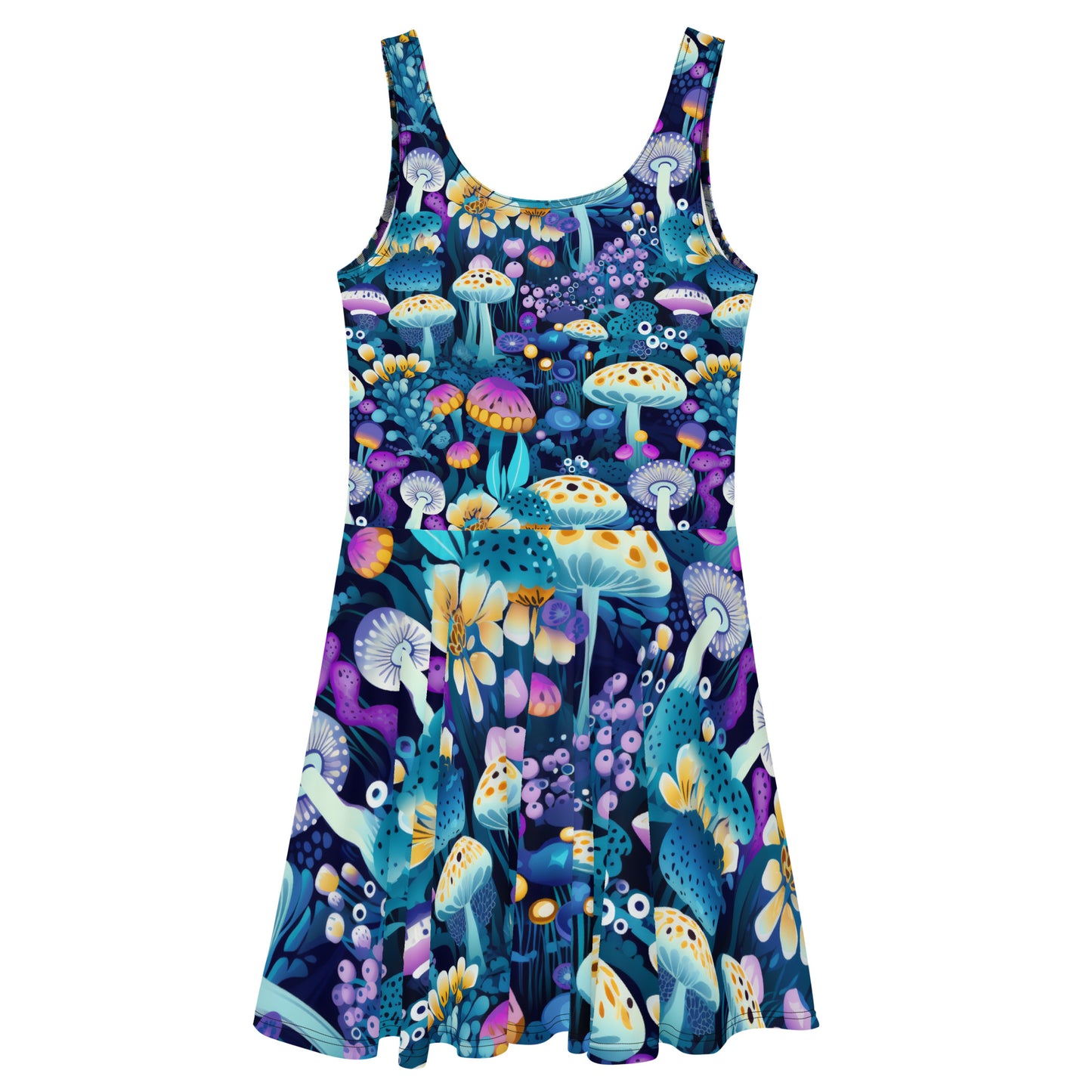 Skater Dress - Purple Shrooms