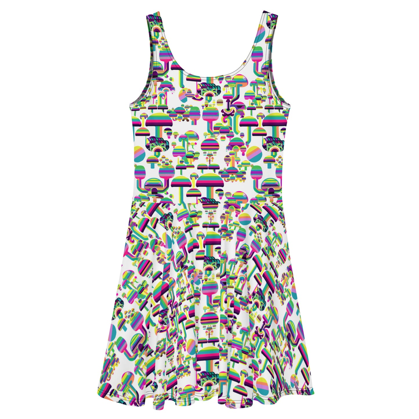 Machine Shrooms Skater Dress