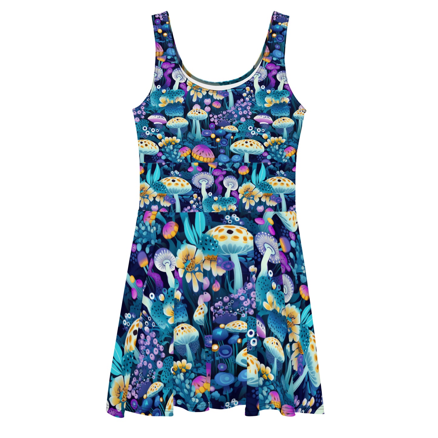 Skater Dress - Purple Shrooms