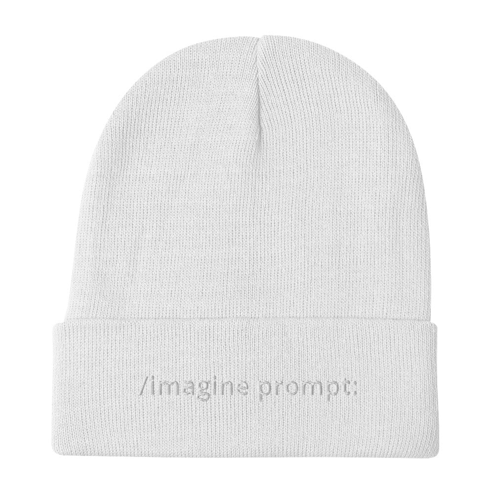 Embroidered Imagine Prompt Beanie