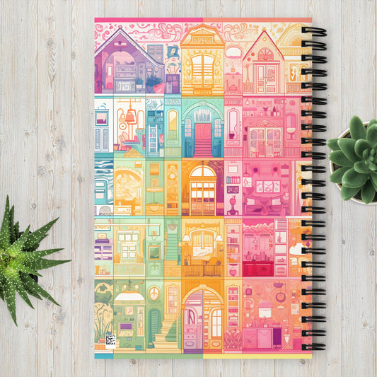 Whimsical Dollshouse Spiral Notebook