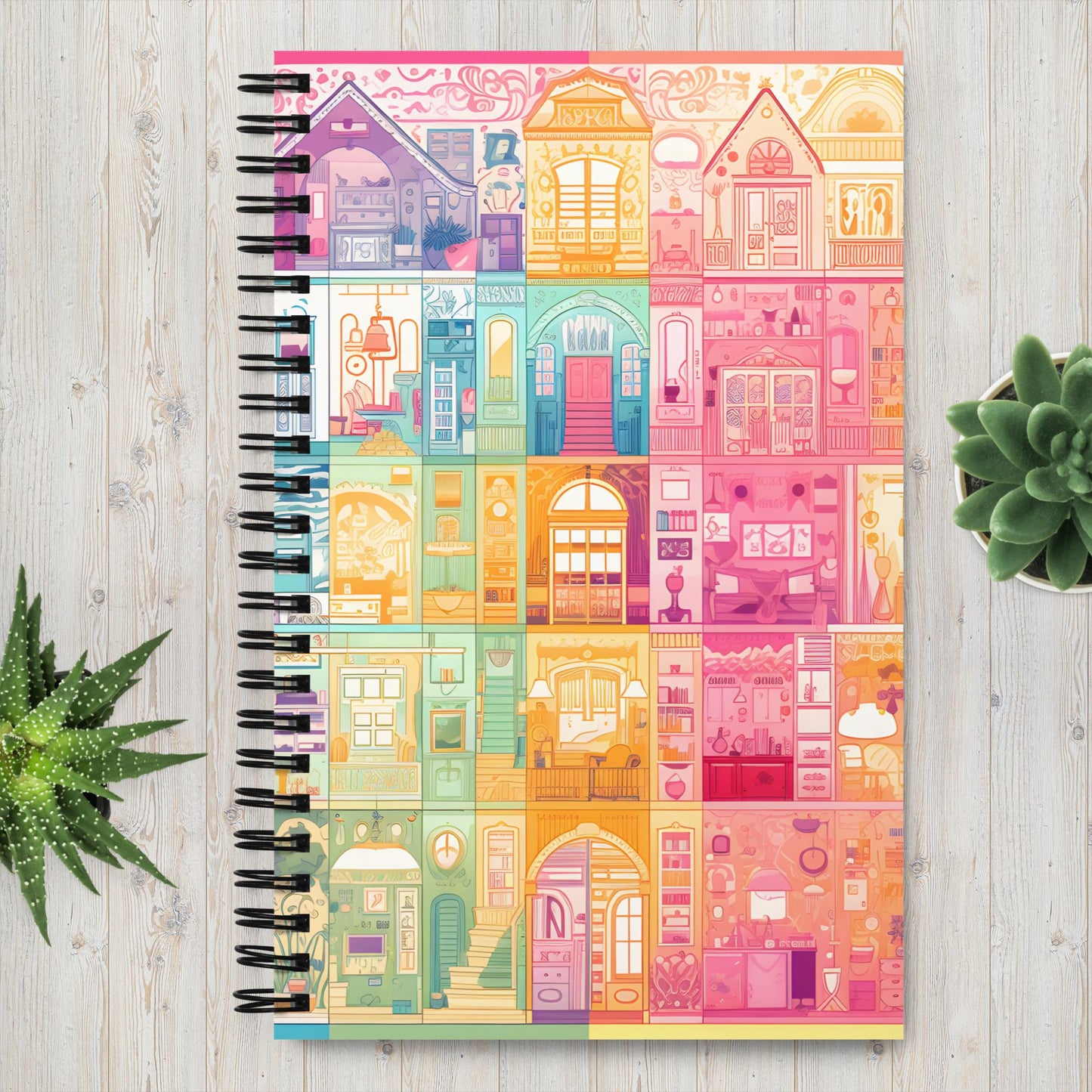 Whimsical Dollshouse Spiral Notebook